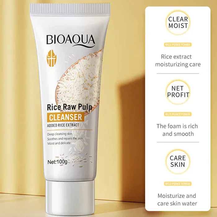 6 Step BioAqua Rice Raw Pulp Facial Skin Care Set
