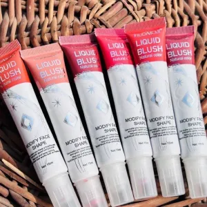 6pcs Creamy Matte Liquid Blush Highly Pigmented Waterproof Long-lasting Liquid Blush