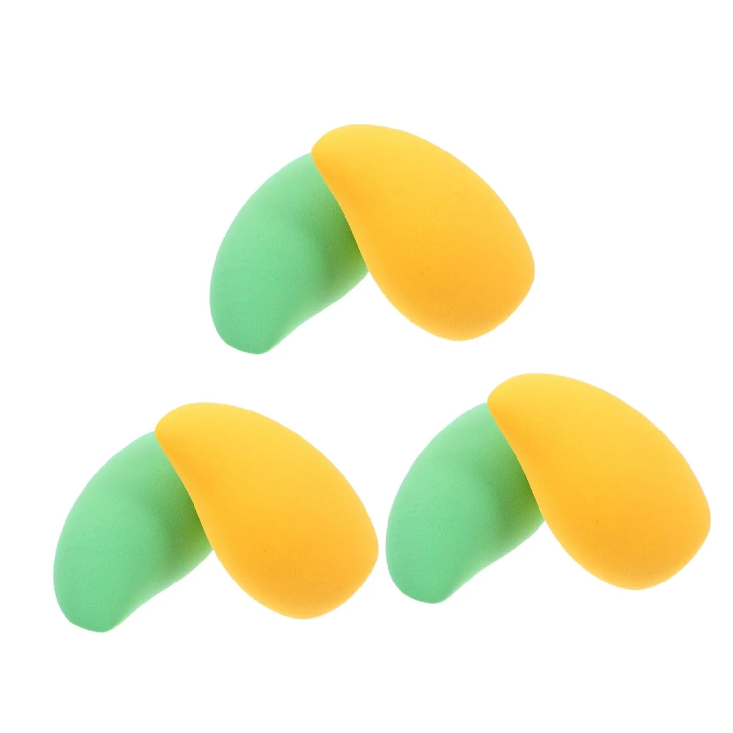 6Pcs Shaped Makeup Powder Wet Dry Applicators for Natural Finish Reusable Compact Sponge for Home Salon Use Colors