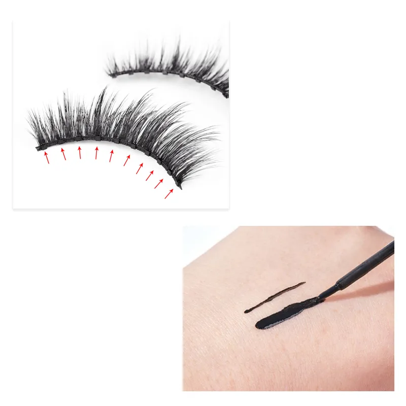 7 Pairs Upgraded Magnetic Eyeliner and Lashes Kit, 2 Tubes of Eyeliner and 1 Tweezer 002