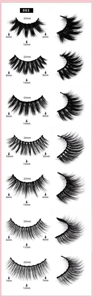 7 Pairs Upgraded Magnetic Eyeliner and Lashes Kit, 2 Tubes of Eyeliner and 1 Tweezer 002