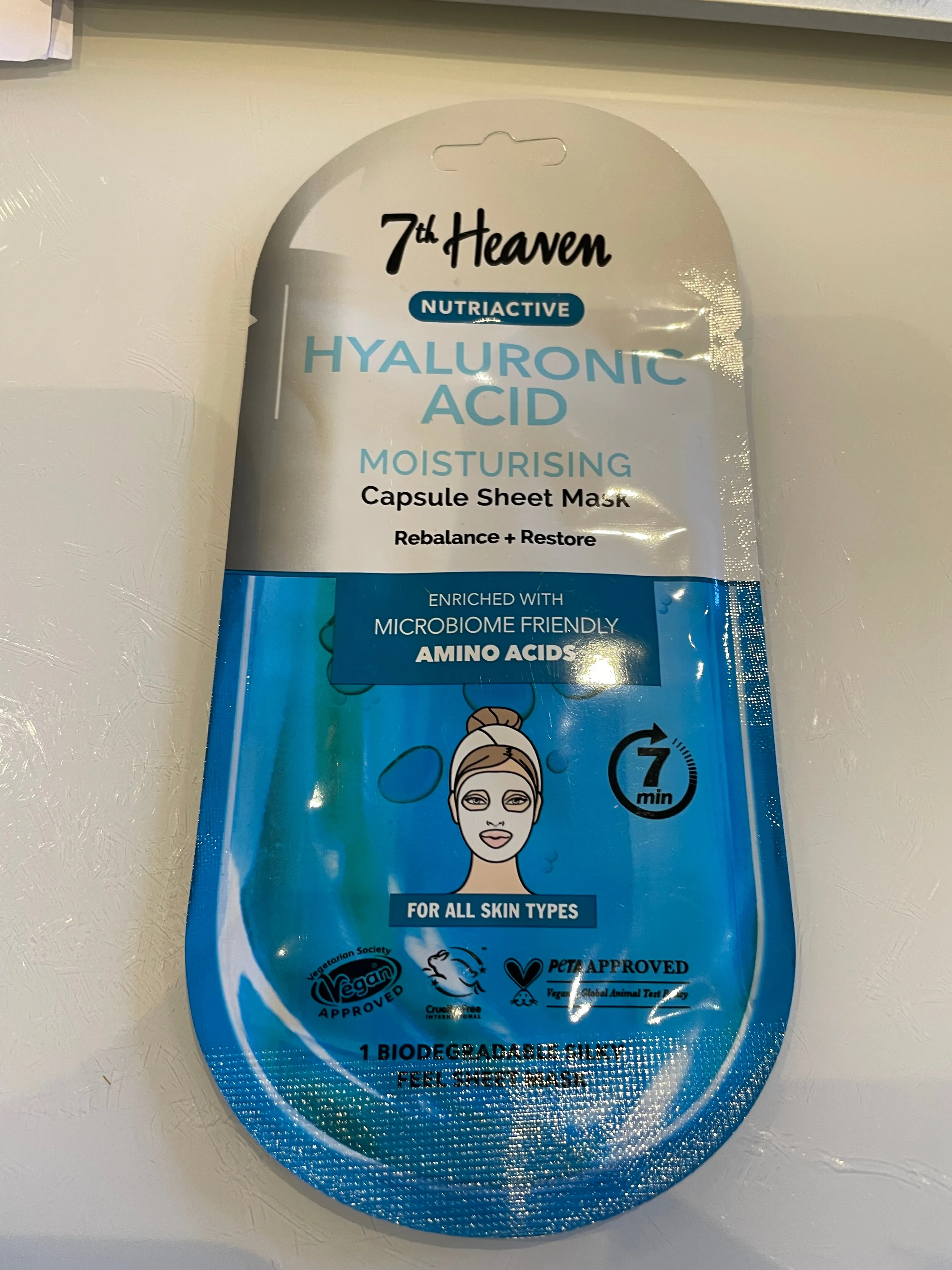 7th Heaven Nutriactive Hyaluronic Acid Sheet Mask