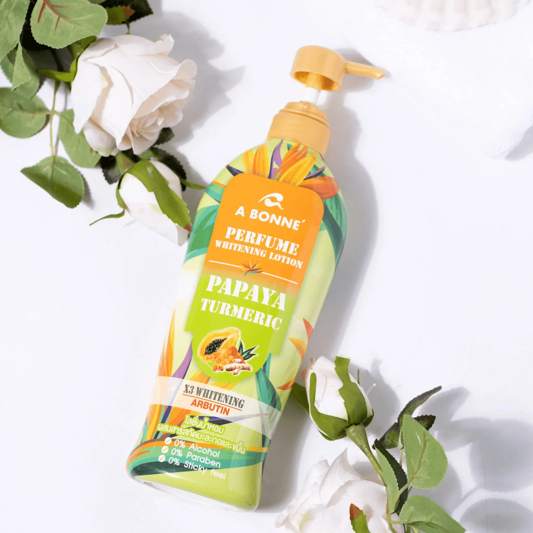 A Bonne Perfume Whitening Lotion With Papaya Tumeric - 500ml