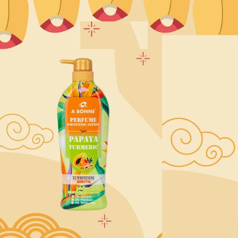 A Bonne Perfume Whitening Lotion With Papaya Tumeric - 500ml
