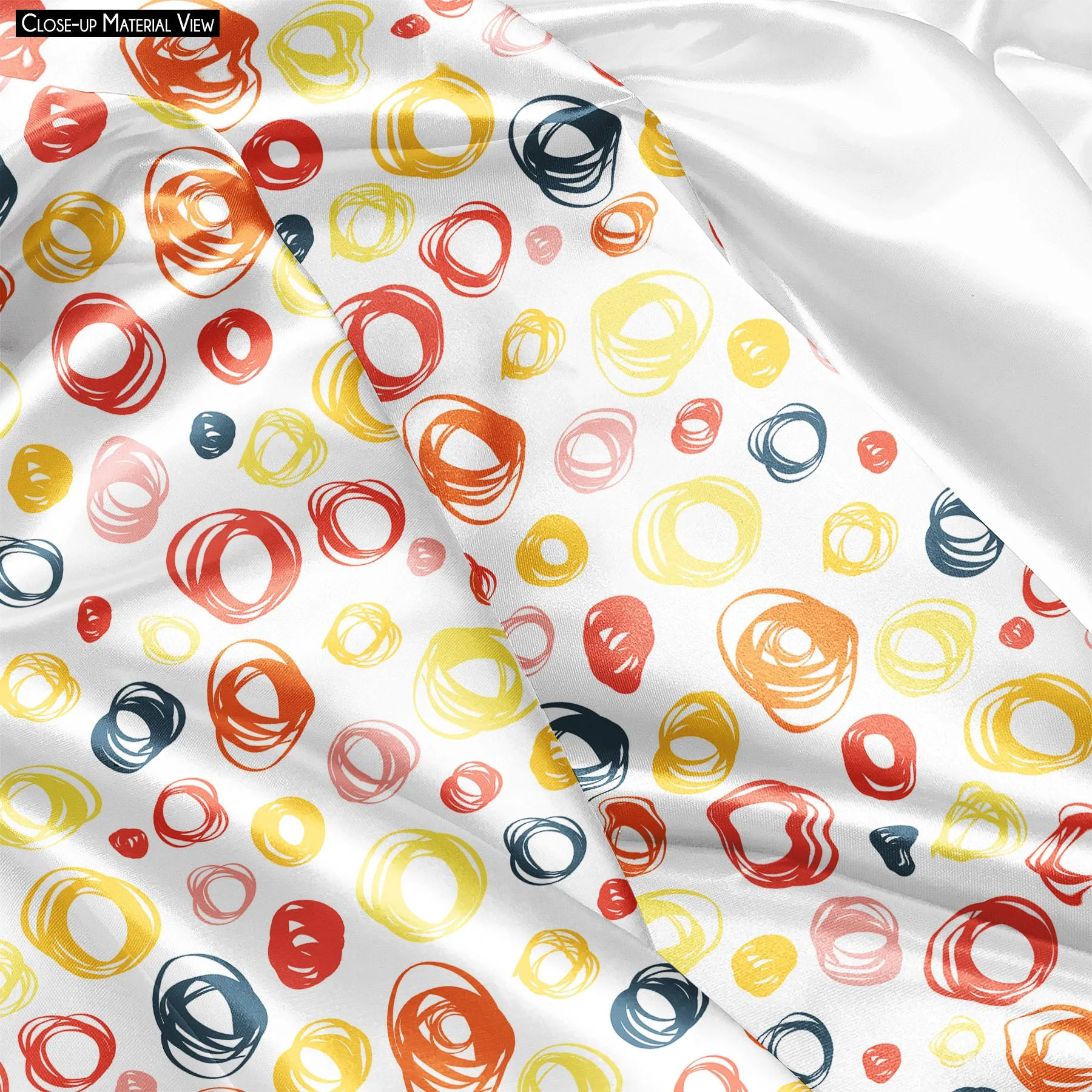 Abstract Doodle Sleeping Eye Pad Blackout Eye Cover | Soft Anti-Allergic Eco-Friendly Natural Mulberry Silk Fabric