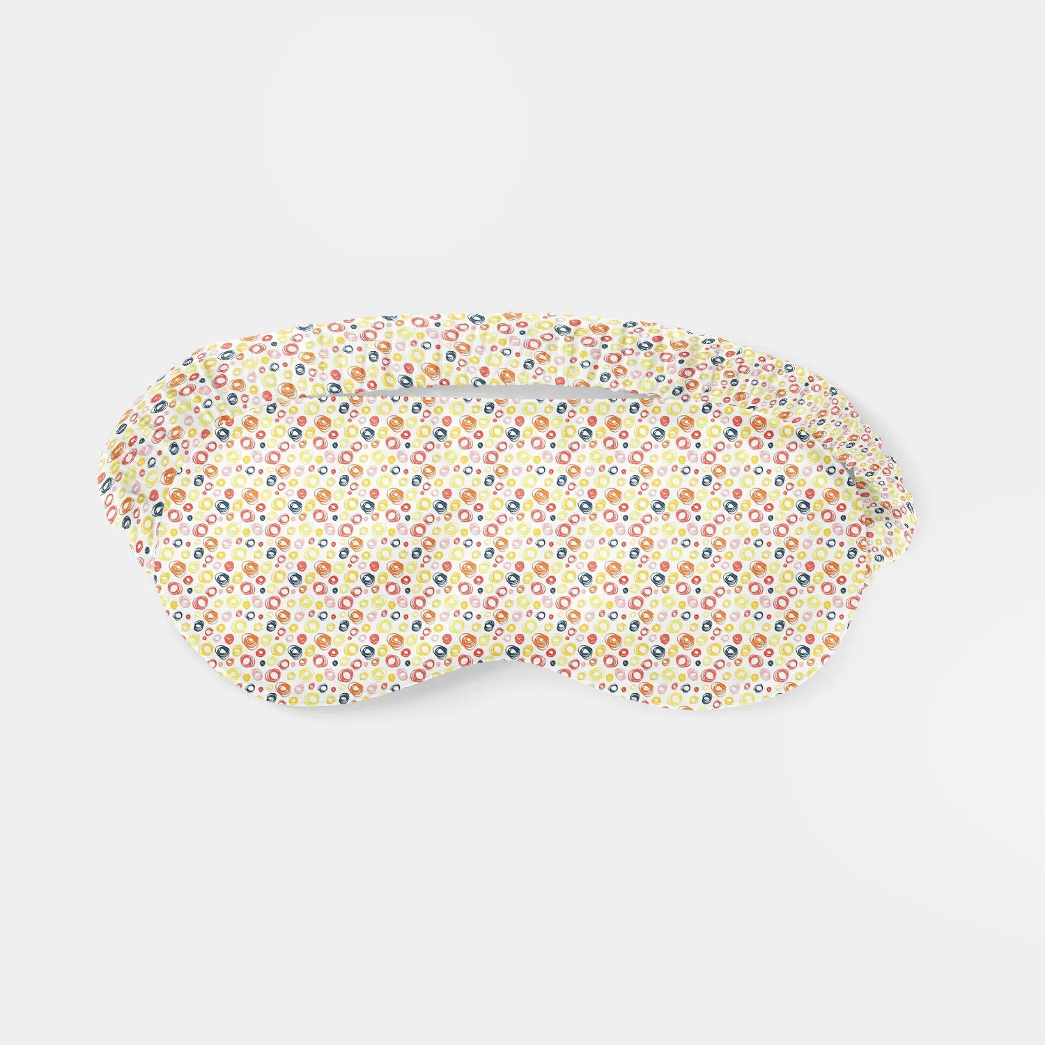 Abstract Doodle Sleeping Eye Pad Blackout Eye Cover | Soft Anti-Allergic Eco-Friendly Natural Mulberry Silk Fabric