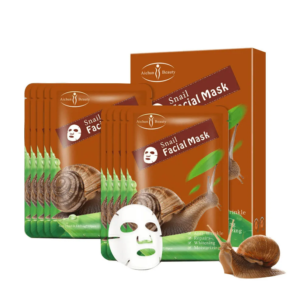 Aichun Beauty Snail Facial Mask - 3pcs