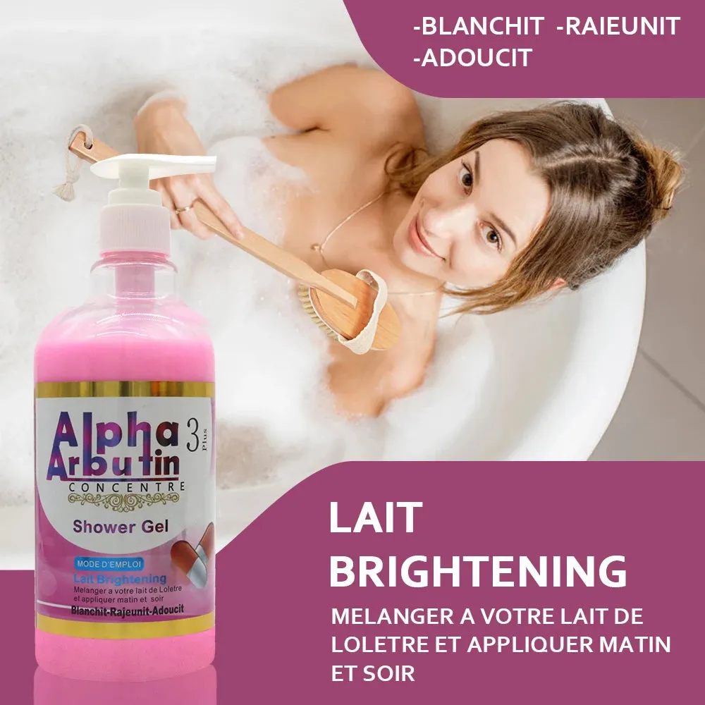 Alpha Arbutin Body Wash Cleansing Whitening Moisturizing Exfoliating Odor Women's Body Shower Gel 500ml
