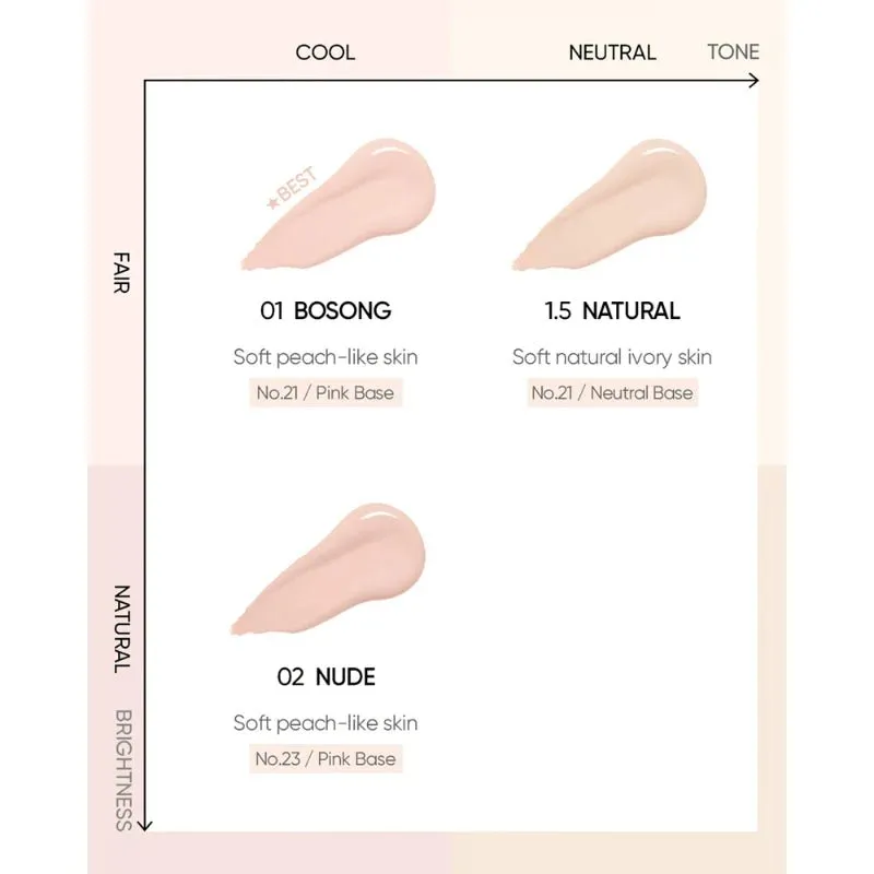 AMUSE Meta Fixing Vegan Cushion 15g - 3 Color to Choose