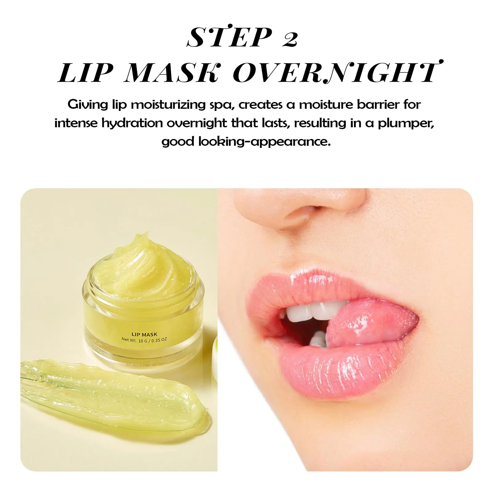 ANAI RUI Lip Care Kit - Lip Sugar Scrub Set, Lip Sleeping Mask & Lip Exfoliator Scrub - Overnight Lip Skin Treatment - Scrub & Moisturizer for Dry Chapped Cracked Peel Lips (Turmeric Honey)
