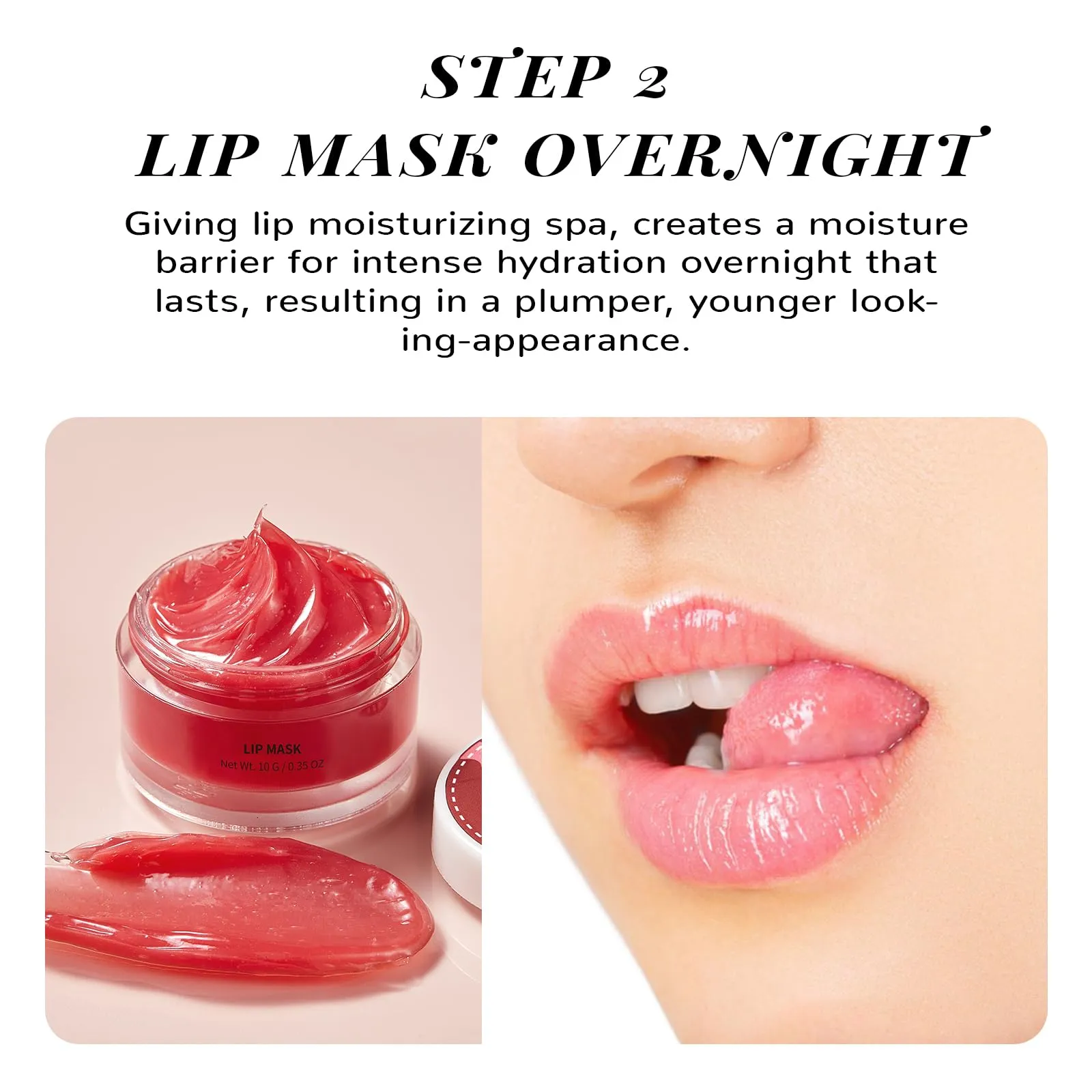 ANAI RUI Lip Care Set with Lip Sleeping Mask and Lip Exfoliator Scrub for Exfoliating Chrapped Lips, Improving Lip Textures & Plumping Lips Overnight
