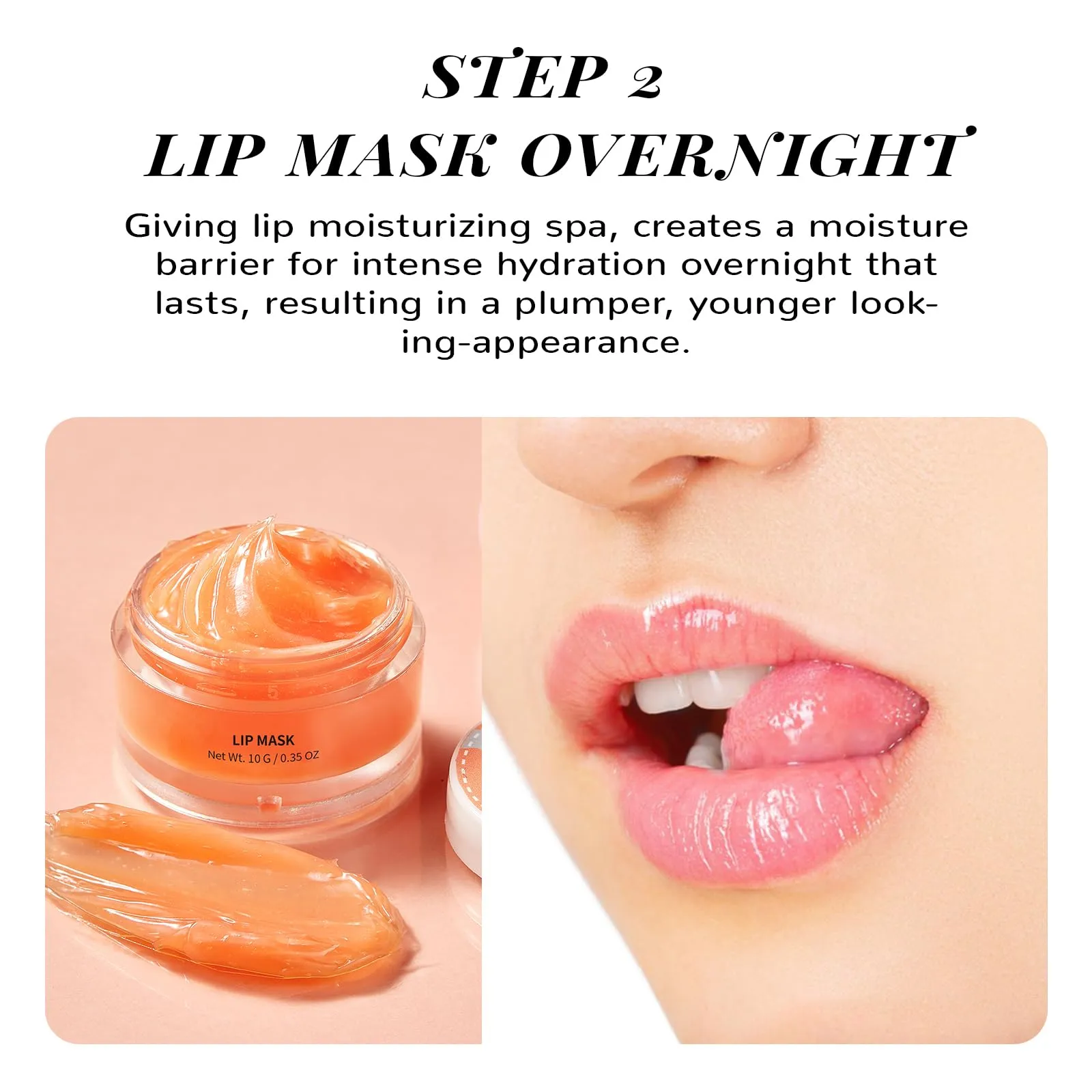 ANAI RUI Lip Care Set with Lip Sleeping Mask and Lip Exfoliator Scrub for Exfoliating Chrapped Lips, Improving Lip Textures & Plumping Lips Overnight