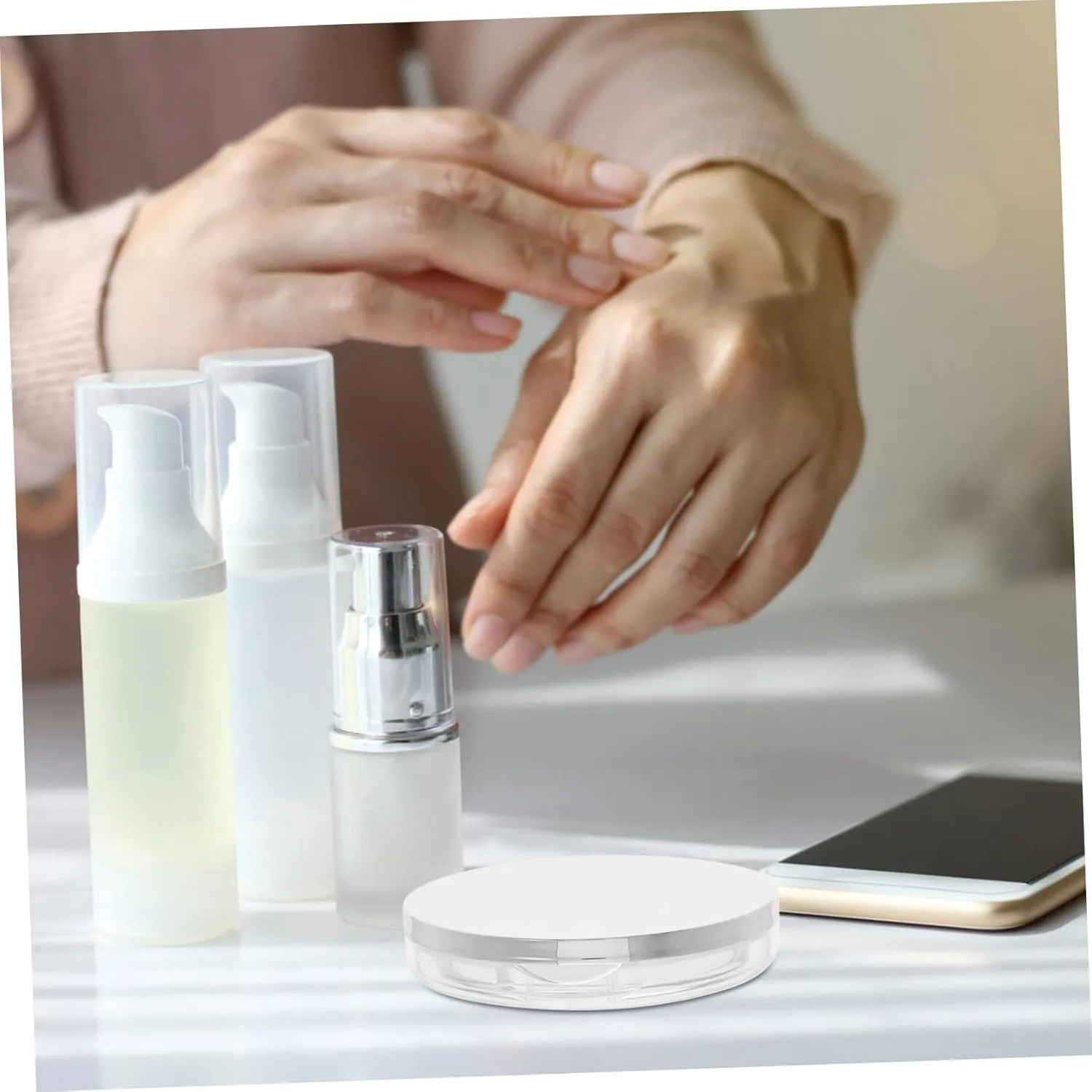 Angoily 2pcs Box Loose Powder Box Toiletry Containers Makeup Powder Container 5g Powder Case Take a Bath
