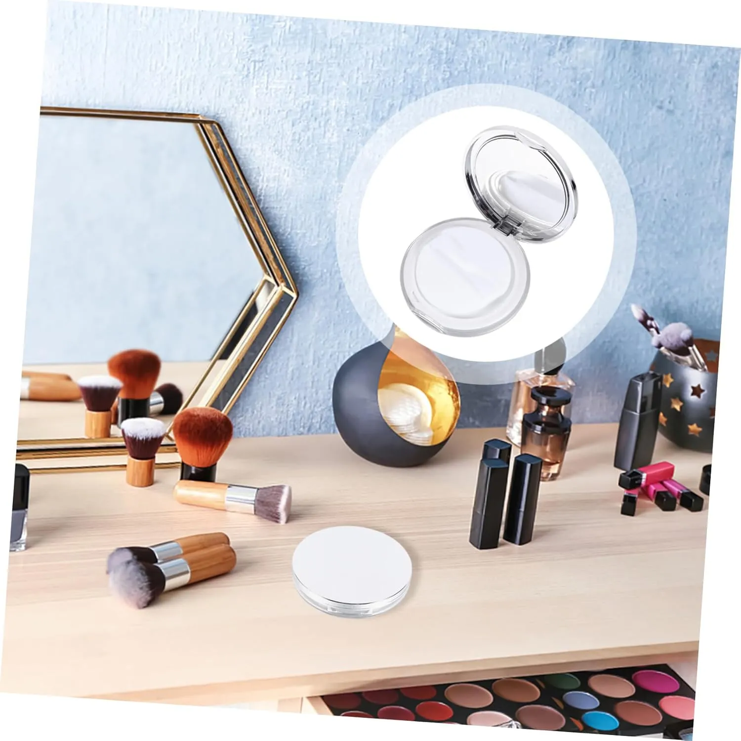 Angoily 2pcs Box Loose Powder Box Toiletry Containers Makeup Powder Container 5g Powder Case Take a Bath