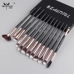 Anmor Pro Makeup Brushes Set 12 pcs/lot Eye Brushes For Makeup