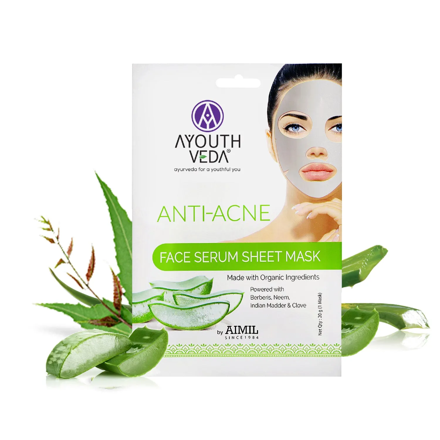 Anti Acne Face Serum Sheet Mask For Acne Prone Skin (Net Qty- 20g)