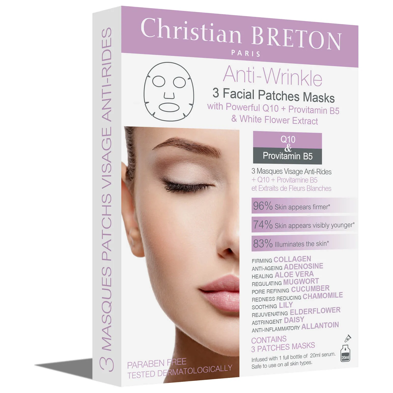 Anti-Wrinkle Facial Mask 3 X 20ml