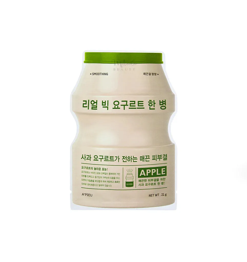 A'PIEU Reel Big Yogurt One Bottle Sheet Mask ماسك ورقي من ايبيو