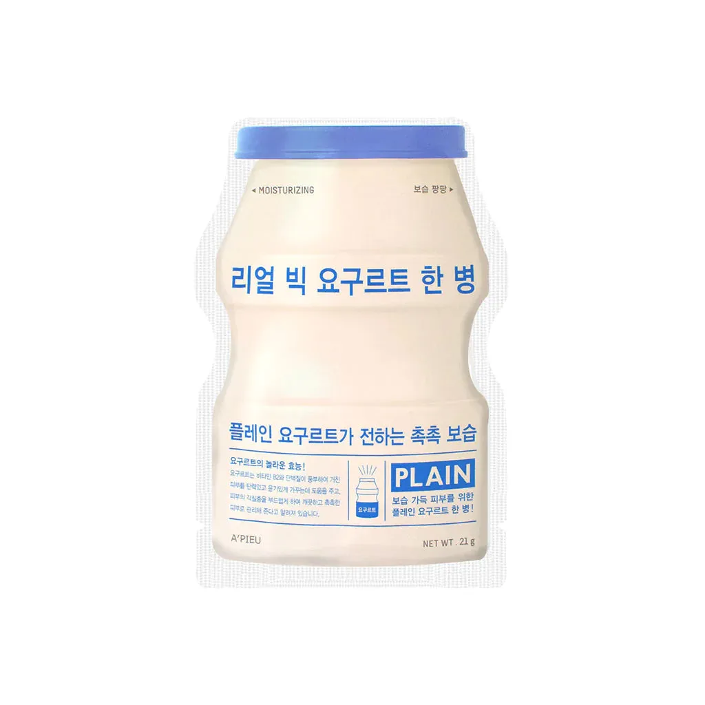 A'PIEU Reel Big Yogurt One Bottle Sheet Mask ماسك ورقي من ايبيو