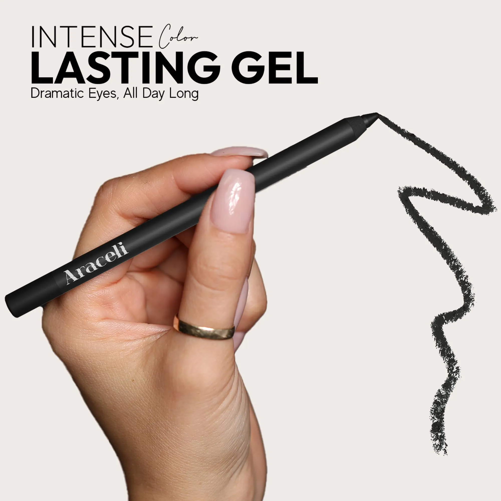 Araceli Beauty Ojos Perfectos Gel Pencil Eyeliner,Wine Vino