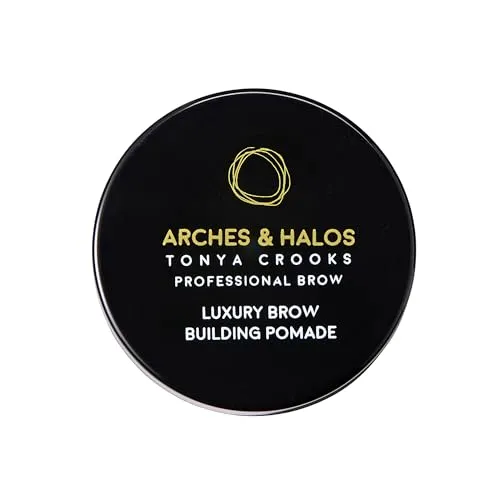 Arches & Halos Luxury Brow Building Pomade - Eyebrow Gel Cream Tint - Fill, Sculpt and Define Brows - Vegan and Cruelty Free Makeup - Sunny Blonde, 0.1 oz