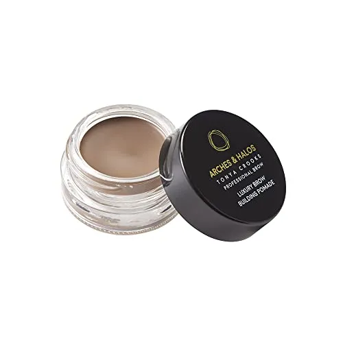 Arches & Halos Luxury Brow Building Pomade - Eyebrow Gel Cream Tint - Fill, Sculpt and Define Brows - Vegan and Cruelty Free Makeup - Sunny Blonde, 0.1 oz