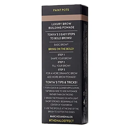 Arches & Halos Luxury Brow Building Pomade - Eyebrow Gel Cream Tint - Fill, Sculpt and Define Brows - Vegan and Cruelty Free Makeup - Sunny Blonde, 0.1 oz