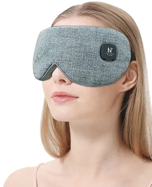 Aroma Season Cordless Heated Eye Mask, Washable & Portable Professional Electric Warm Eye Compress for Relief Dry Eyes, Stye, Blepharitis, Eye Fatigue or MGD (Gray)