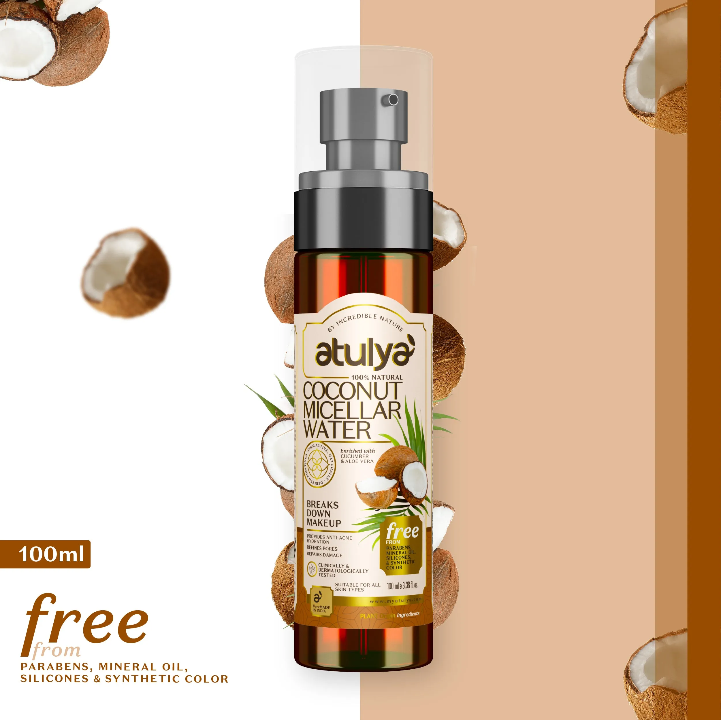 atulya Micellar Water Coconut 100ml