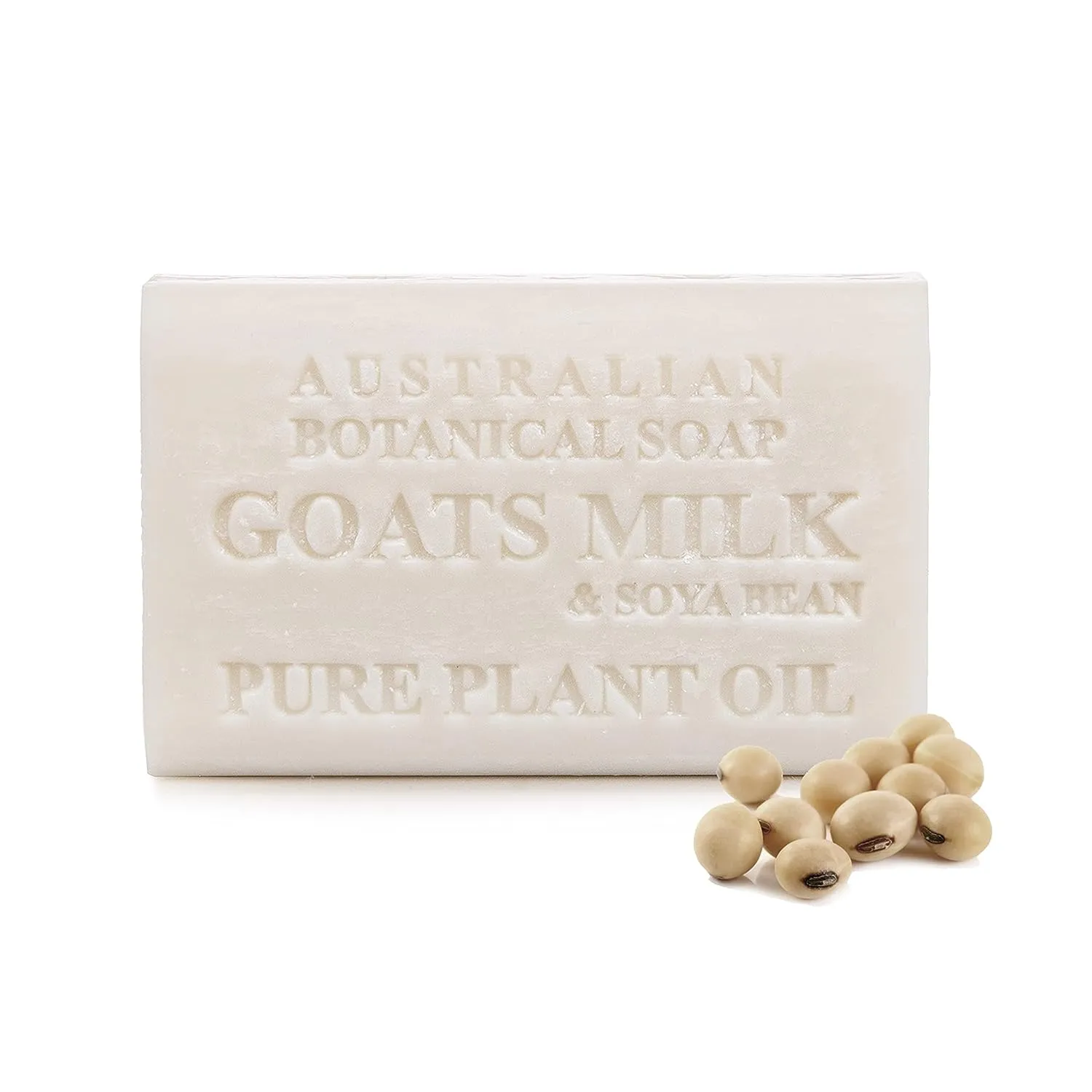 Australian Botanical Soap, Goat's Milk & Soya Bean Oil Pure Plant Oil Soap, 6.8 oz. 193g Bars - 8 Count - Packaging May Vary