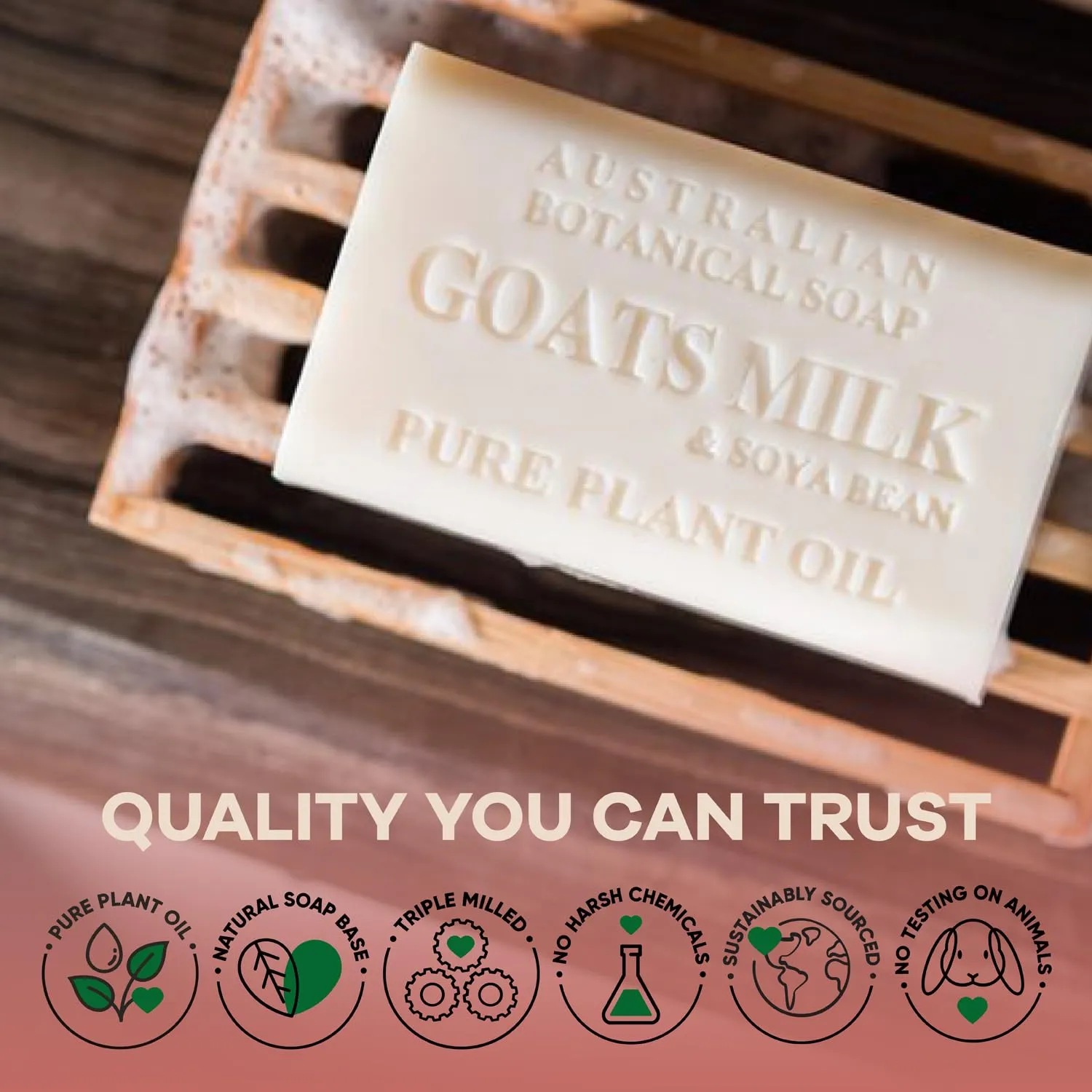 Australian Botanical Soap: Goats Milk Soap Bar