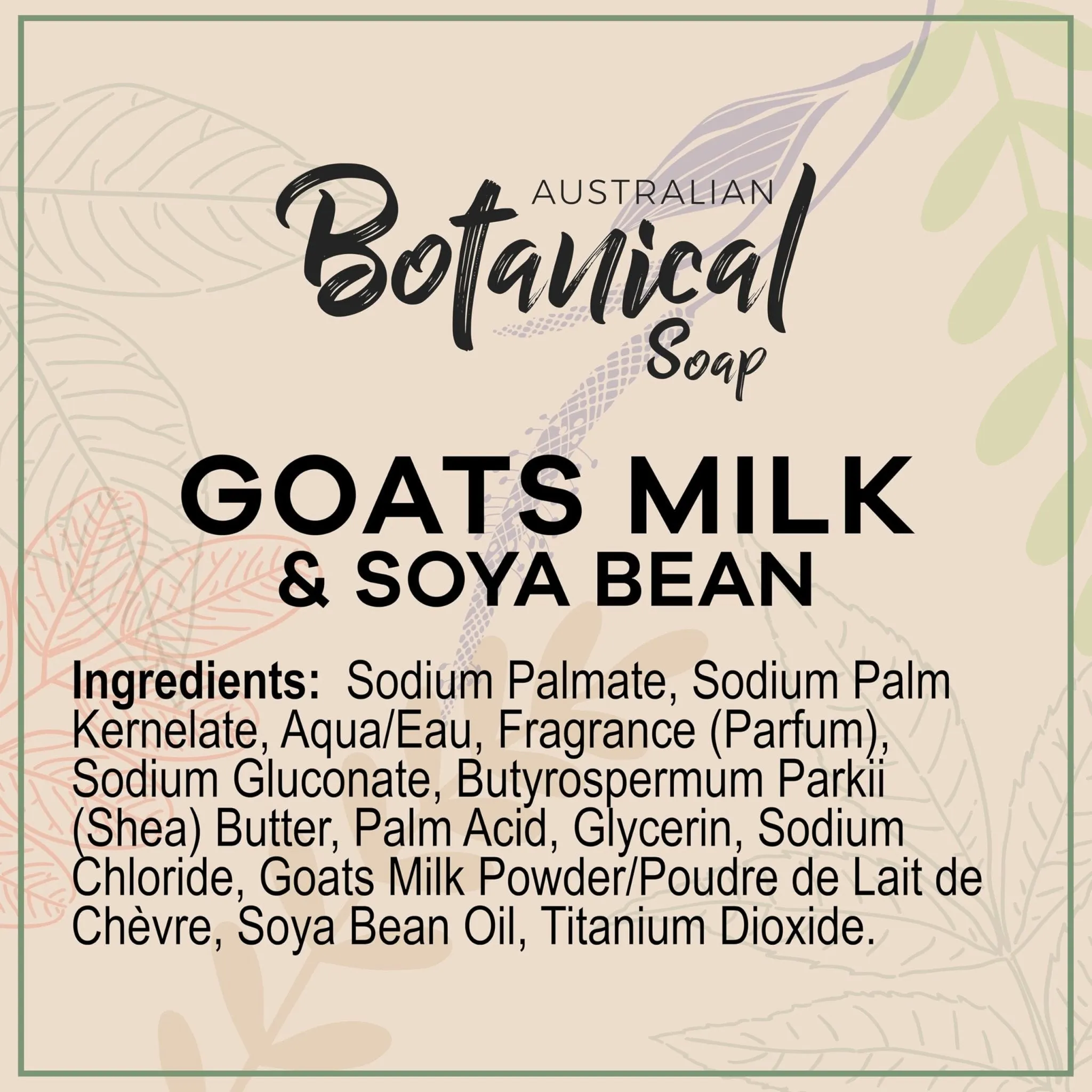 Australian Botanical Soap: Goats Milk Soap Bar
