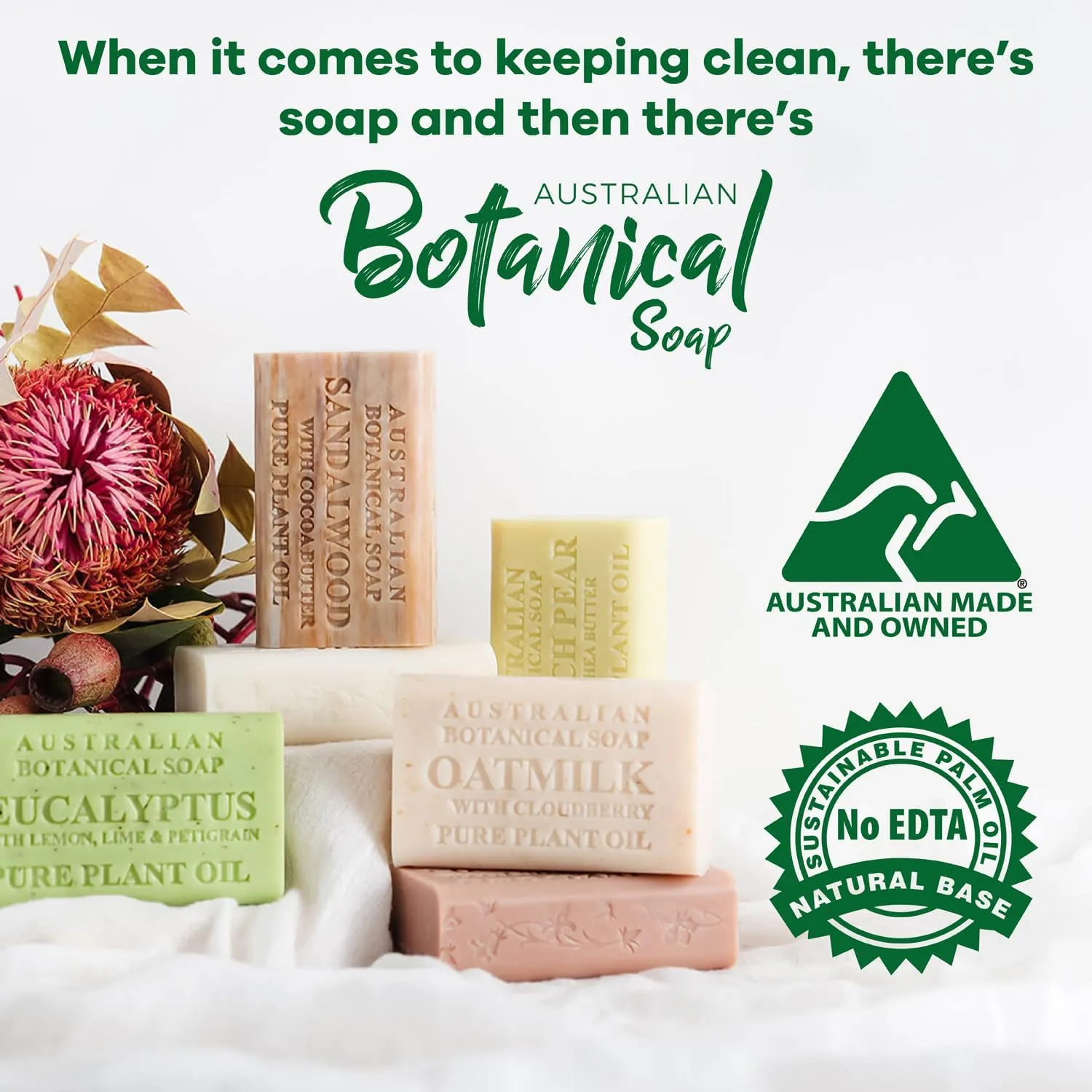 Australian Botanical Soap: Goats Milk Soap Bar