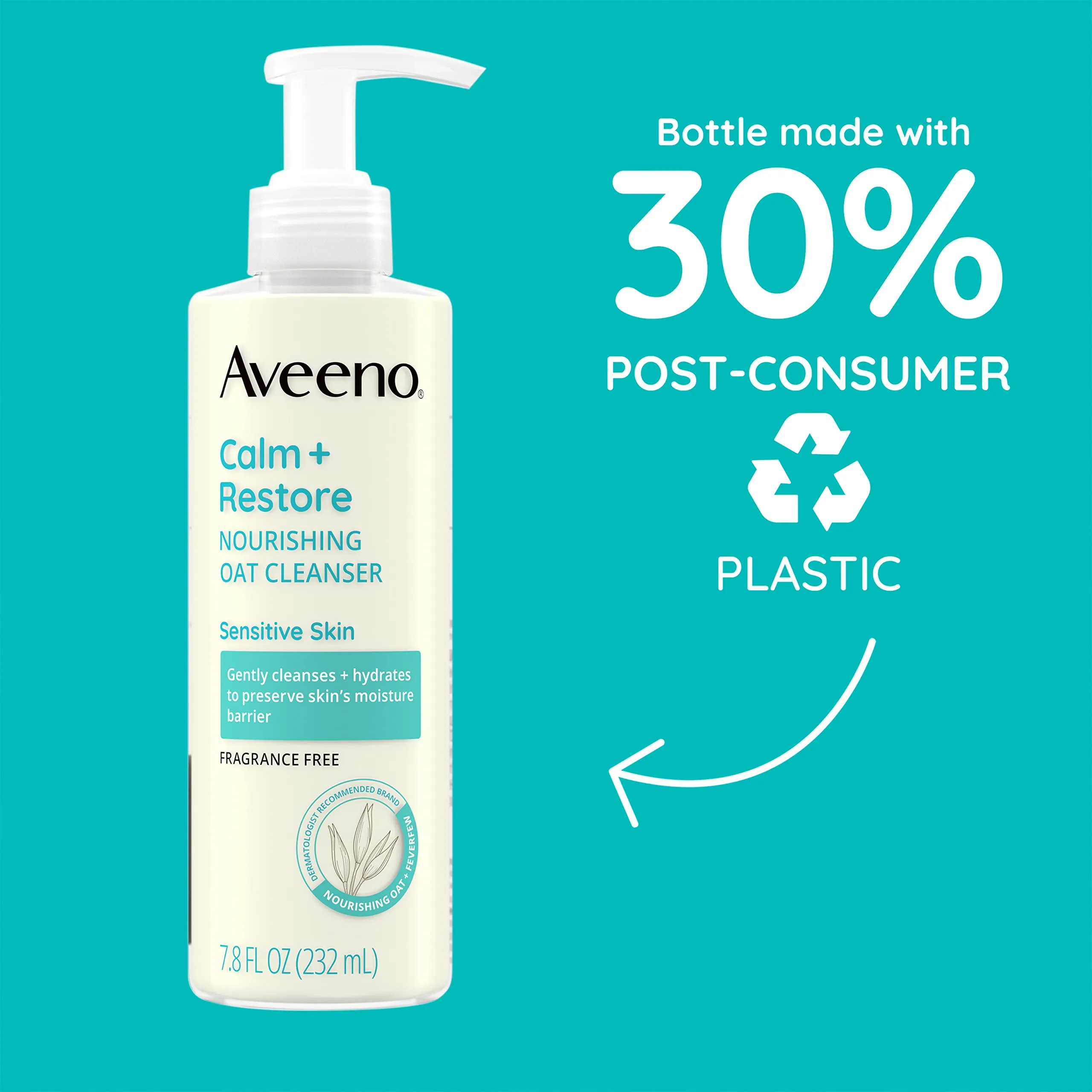 Aveeno Calm   Restore Nourishing Oat Cleanser 7.8oz