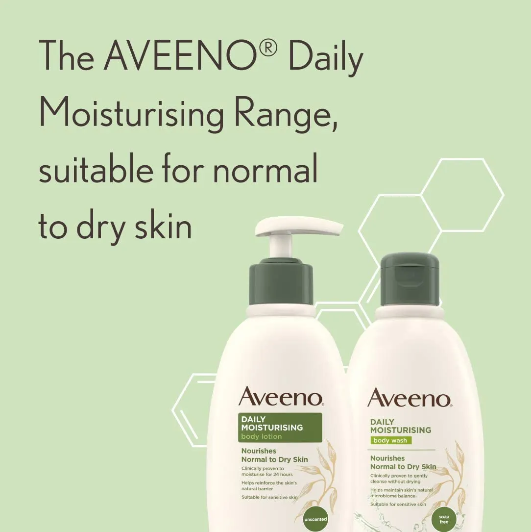 Aveeno Daily Moisturising Lotion, Moisturises for 24 Hours, Body Lotion for Normal to Dry Skin Care