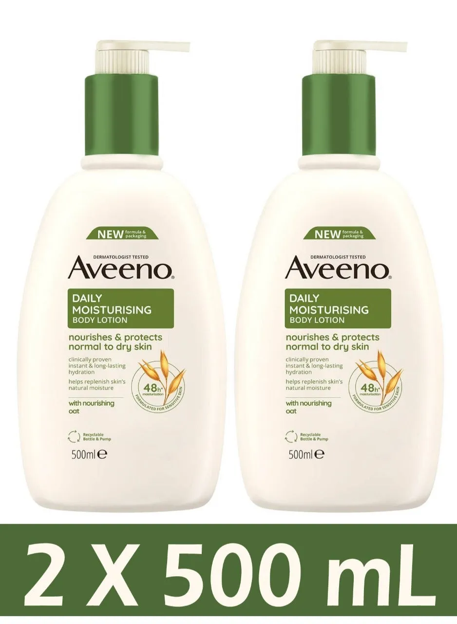 Aveeno Daily Moisturising Lotion, Moisturises for 24 Hours, Body Lotion for Normal to Dry Skin Care