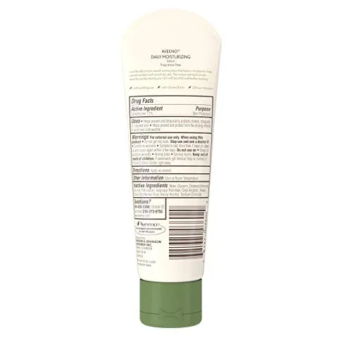 Aveeno Daily Moisturizing Body Lotion with Soothing Oat and Rich Emollients to Nourish Dry Skin, Fragrance-Free, 2.5 fl. oz