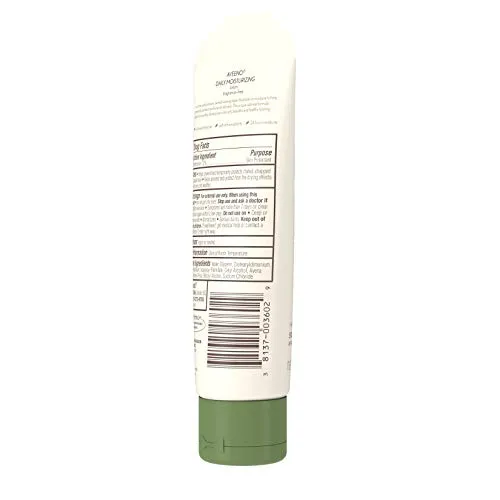 Aveeno Daily Moisturizing Body Lotion with Soothing Oat and Rich Emollients to Nourish Dry Skin, Fragrance-Free, 2.5 fl. oz