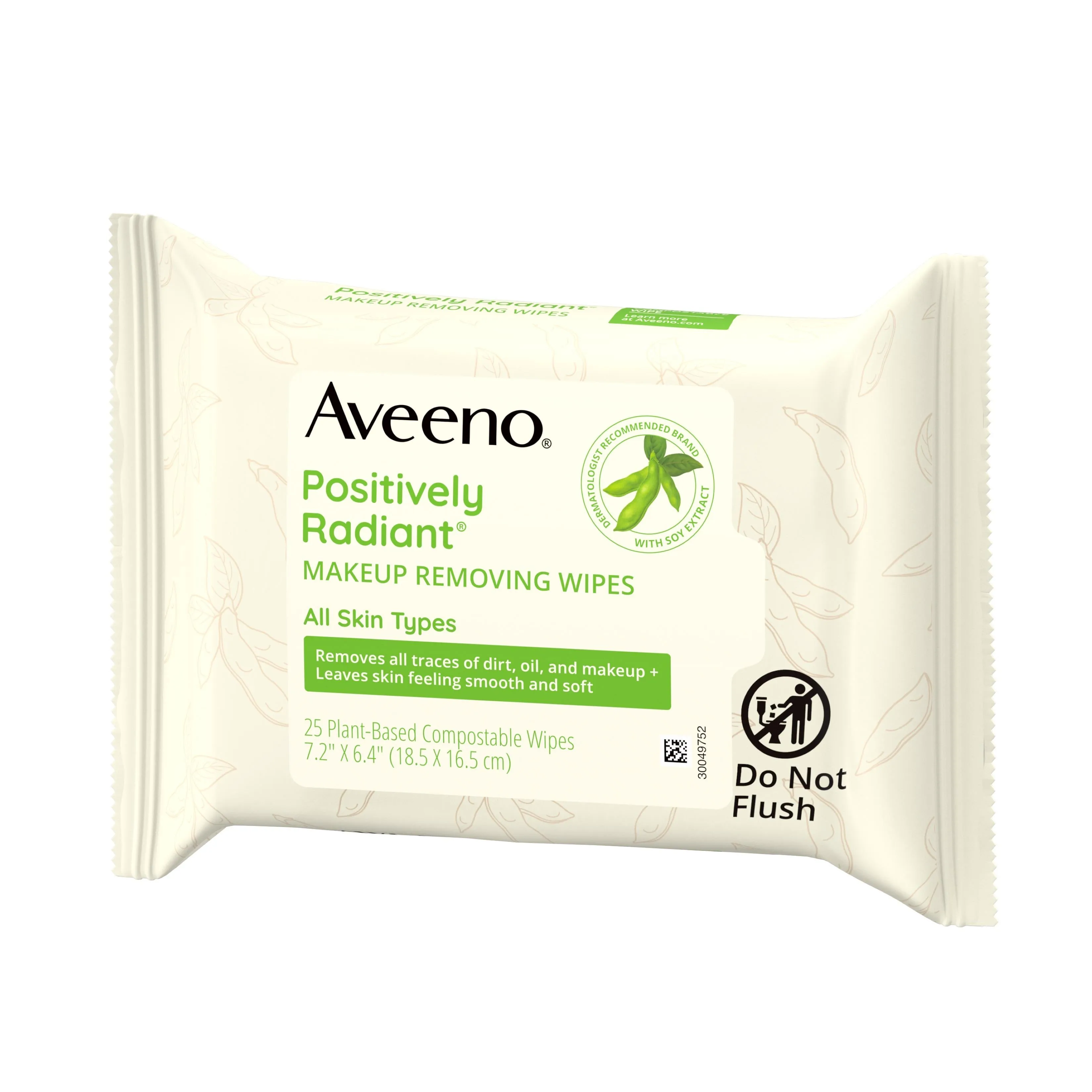 Aveeno Positively Radiant Wipes 6/25 Cnt.