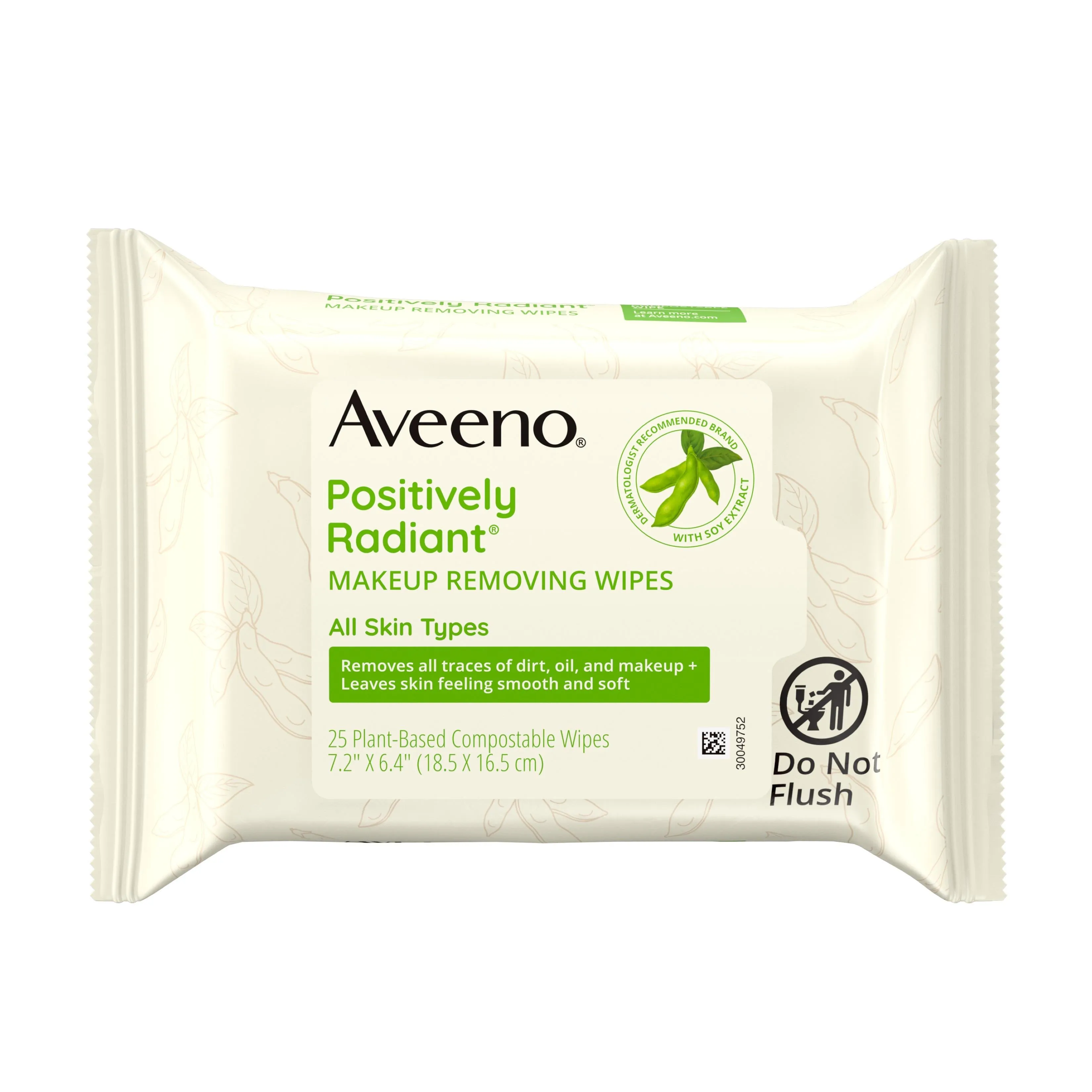 Aveeno Positively Radiant Wipes 6/25 Cnt.
