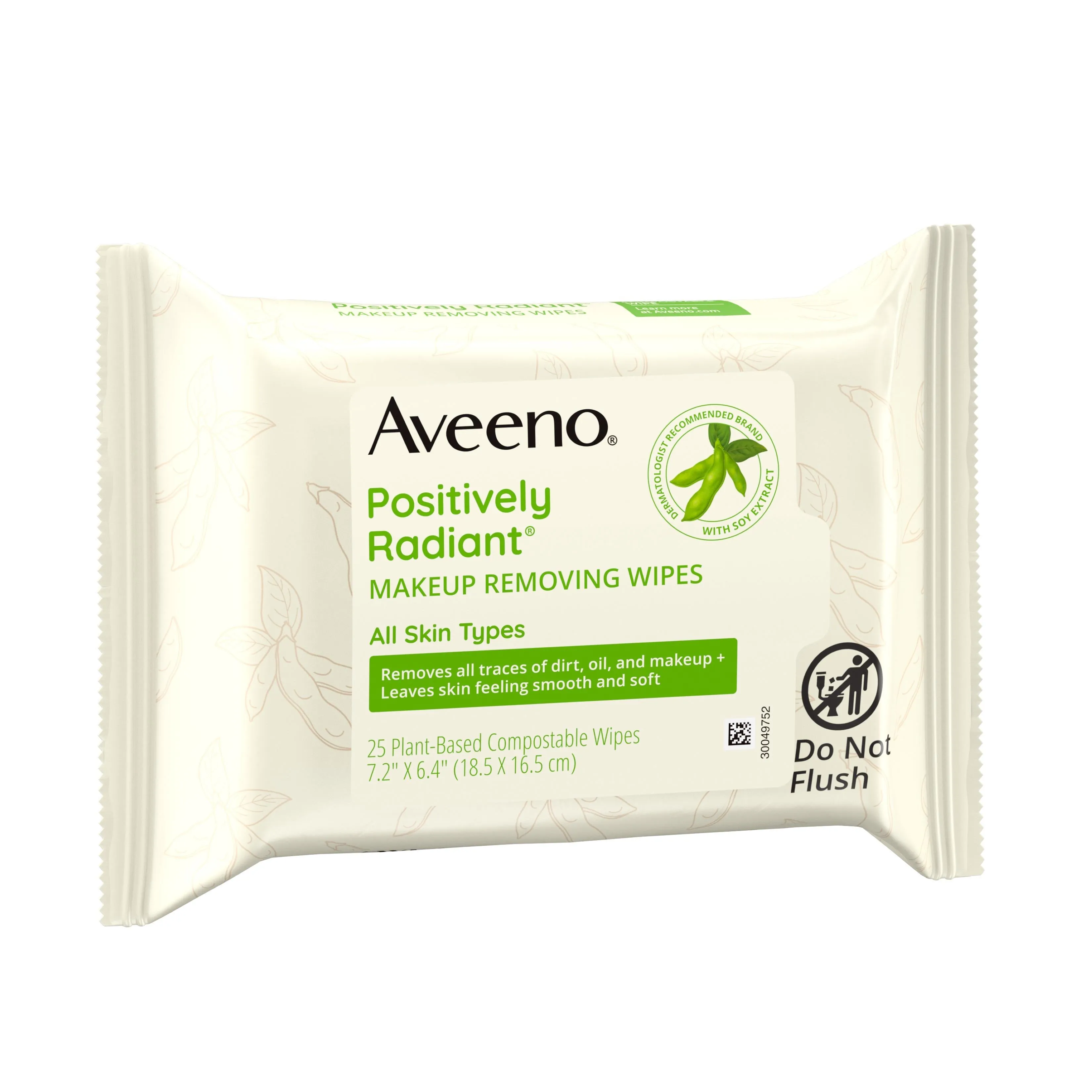 Aveeno Positively Radiant Wipes 6/25 Cnt.