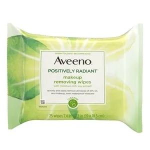 Aveeno Positively Radiant Wipes 6/25 Cnt.