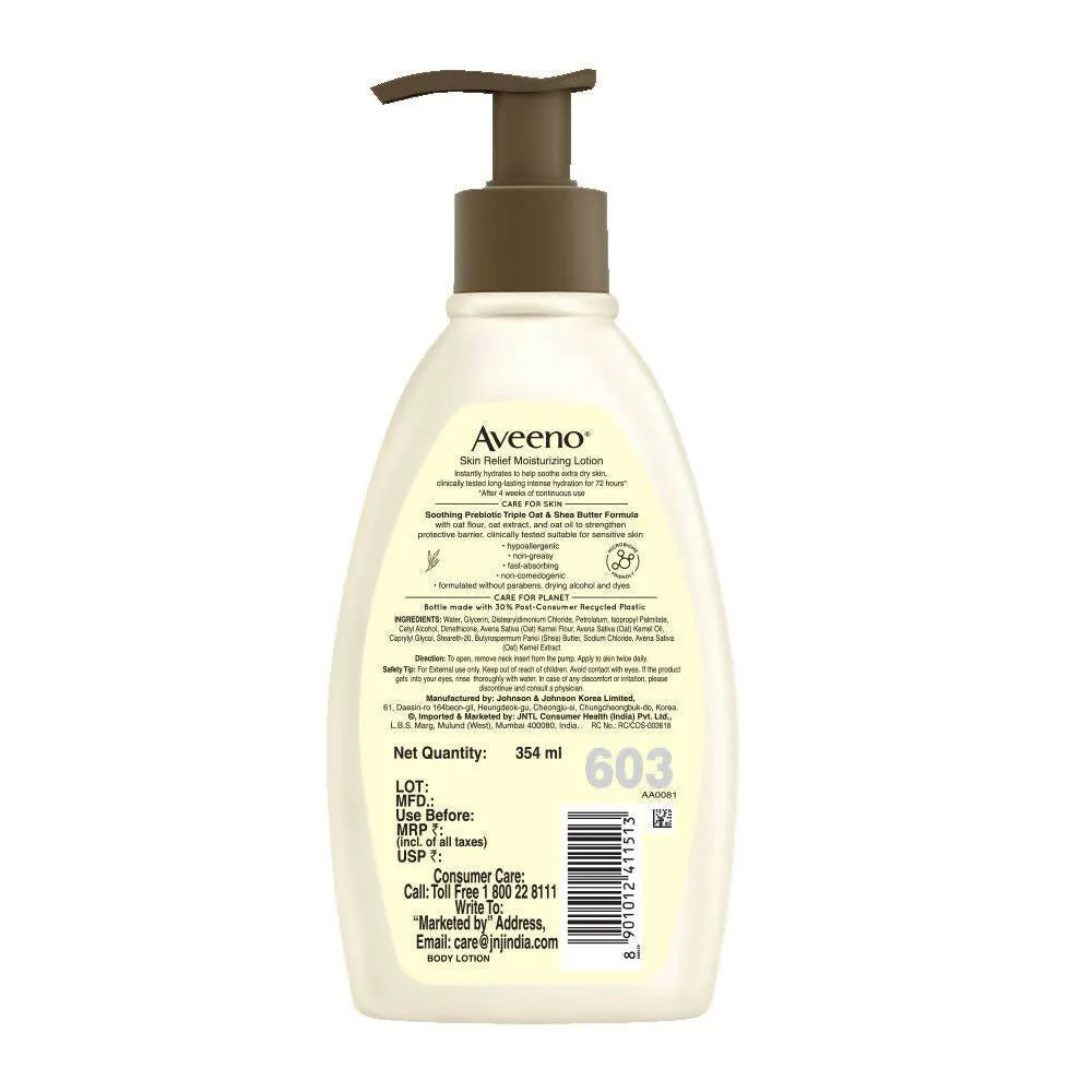 Aveeno Skin Relief Moisturizing Lotion For Sensitive Skin
