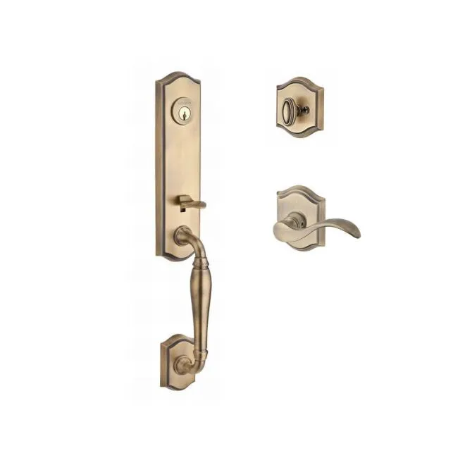 Baldwin Reserve  Handleset Curve Lever and Traditional Arch Rose