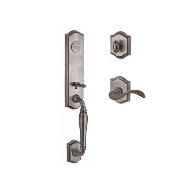 Baldwin Reserve  Handleset Curve Lever and Traditional Arch Rose