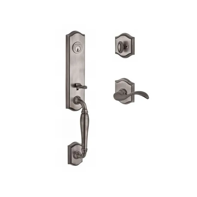 Baldwin Reserve  Handleset Curve Lever and Traditional Arch Rose