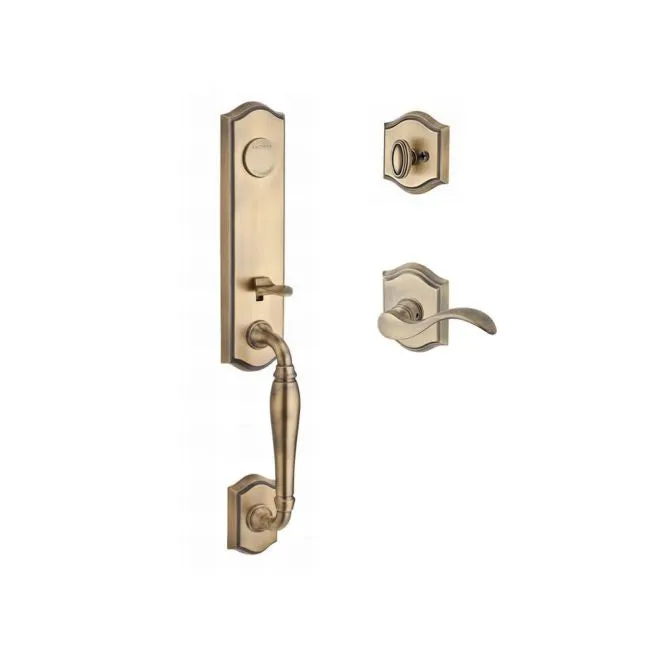Baldwin Reserve  Handleset Curve Lever and Traditional Arch Rose