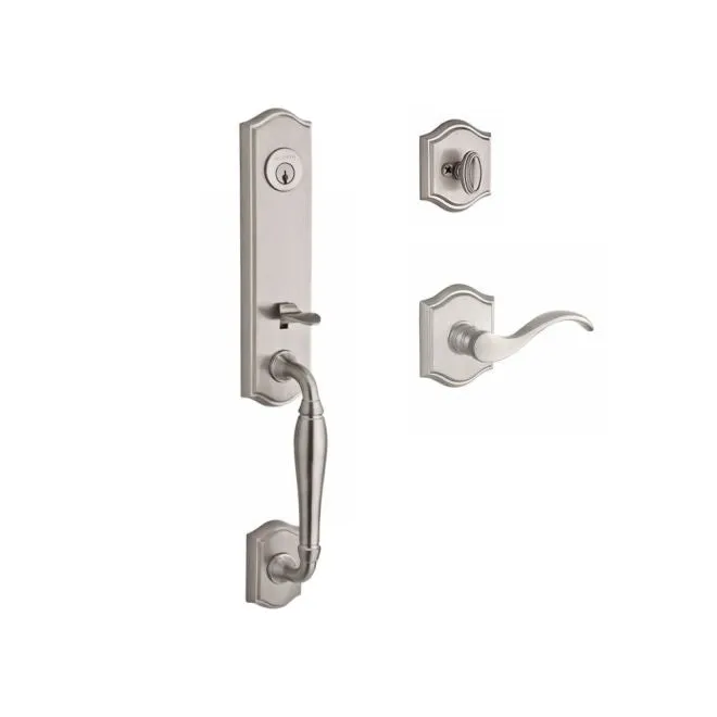 Baldwin Reserve  Handleset Curve Lever and Traditional Arch Rose