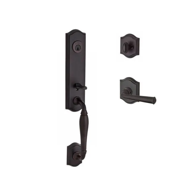 Baldwin Reserve Handleset Left Hand Federal Lever and Traditional Arch Rose