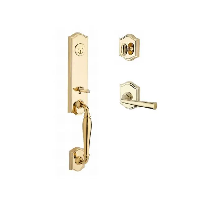 Baldwin Reserve Handleset Left Hand Federal Lever and Traditional Arch Rose